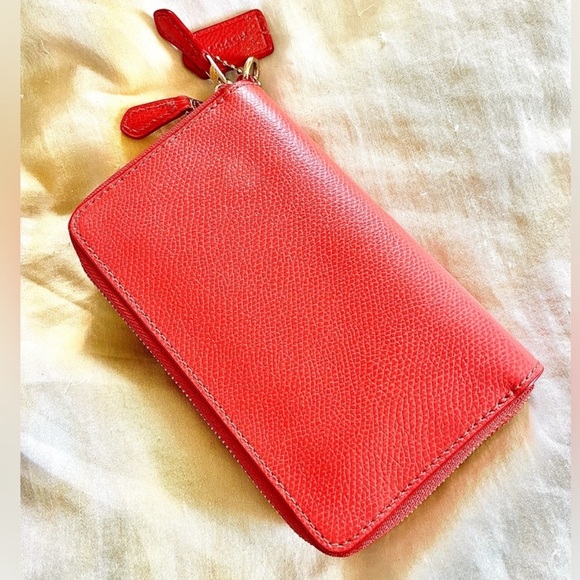 Coach Red Leather Wallet - Picture 3 of 4
